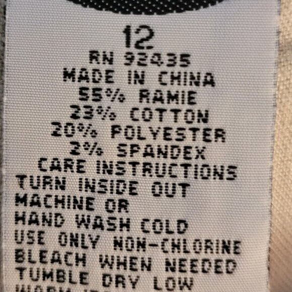 RVT white jeans w/ rhinestones. Size 12. Flare leg - Picture 10 of 12